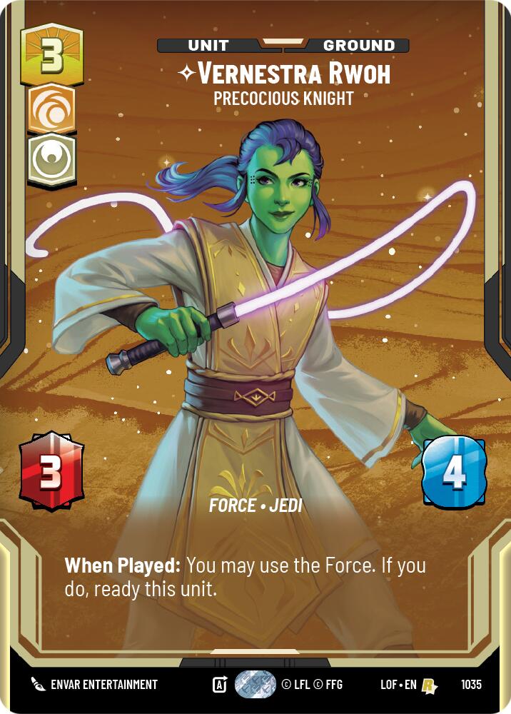 Vernestra Rwoh - Precocious Knight (1035) (Prestige) (1035) [Legends of the Force]