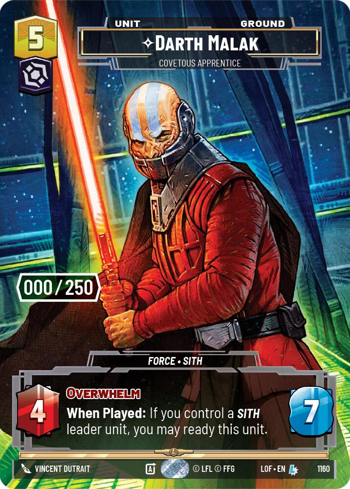Darth Malak - Covetous Apprentice (1160) (Serialized) (1160) [Legends of the Force]