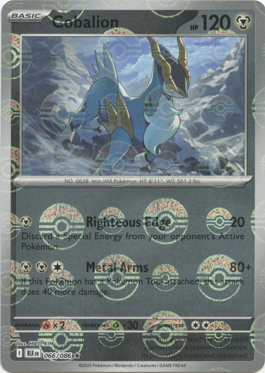 Cobalion (066/086) (Poke Ball Pattern) [Scarlet & Violet: Black Bolt]