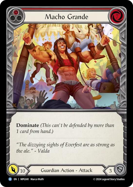 Macho Grande (Red) [MPG041] (Mastery Pack Guardian)  Rainbow Foil