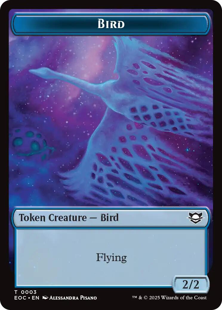 Bird // Pest Double-Sided Token [Edge of Eternities Commander Tokens]