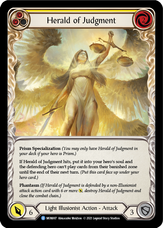 Herald of Judgment [MON007-RF] (Monarch) 1st Edition Rainbow Foil