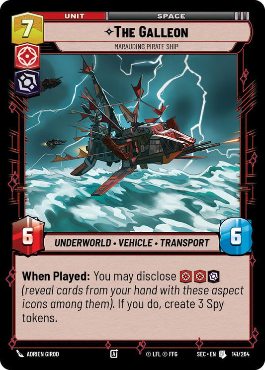 The Galleon (141/264) - Marauding Pirate Ship (141/264) [Secrets of Power]