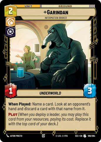 Garindan (186/264) - Information Broker (186/264) [Secrets of Power]