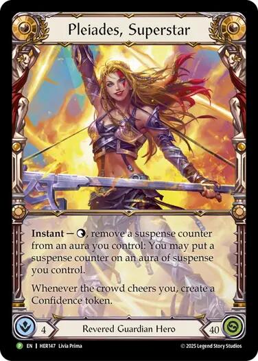 Pleiades, Superstar [HER147] (Promo)  Rainbow Foil