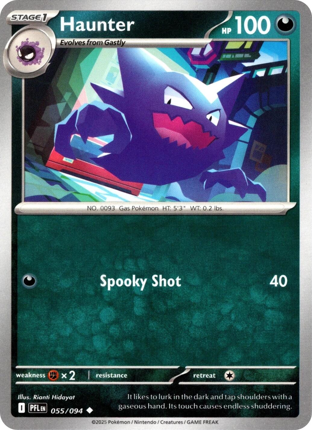 Haunter (055/094) [Mega Evolution: Phantasmal Flames]