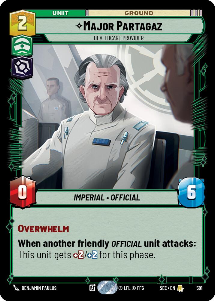 Major Partagaz - Healthcare Provider (Foil) (591) (591) [Secrets of Power]