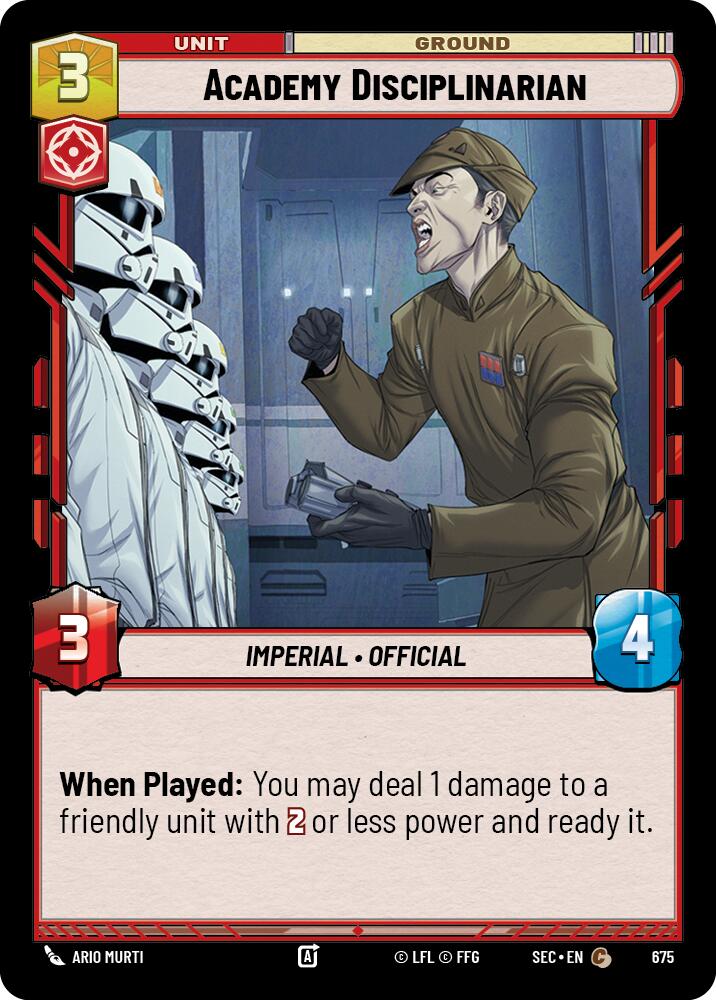 Academy Disciplinarian (675) (Foil) (675) [Secrets of Power]