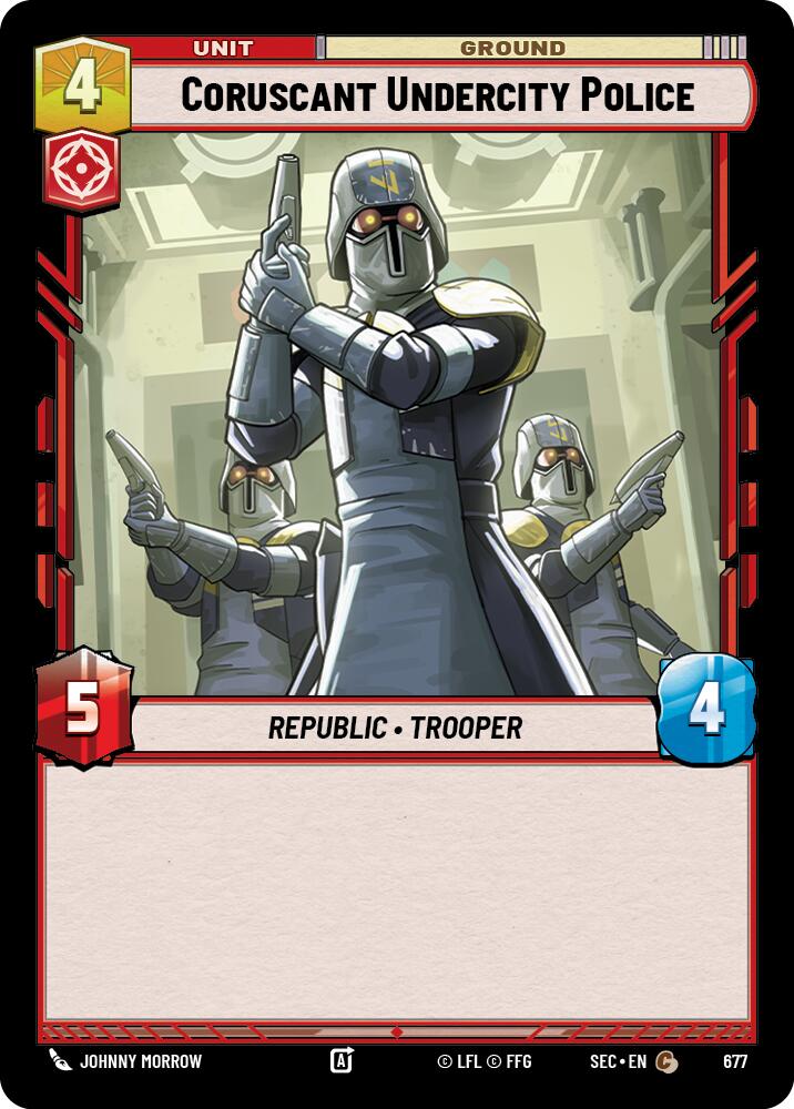Coruscant Undercity Police (677) (Foil) (677) [Secrets of Power]
