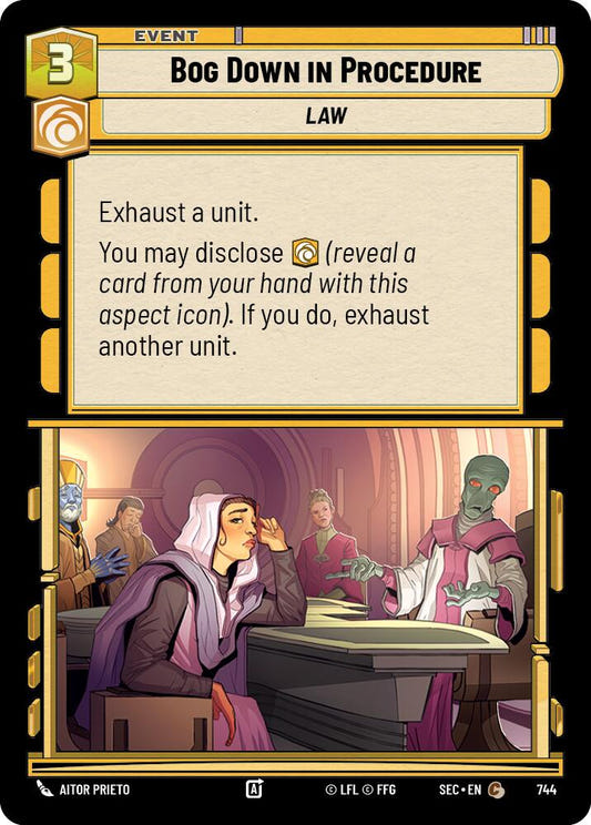 Bog Down in Procedure (744) (Foil) (744) [Secrets of Power]