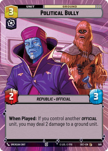 Political Bully (505) (Hyperspace) (505) [Secrets of Power]