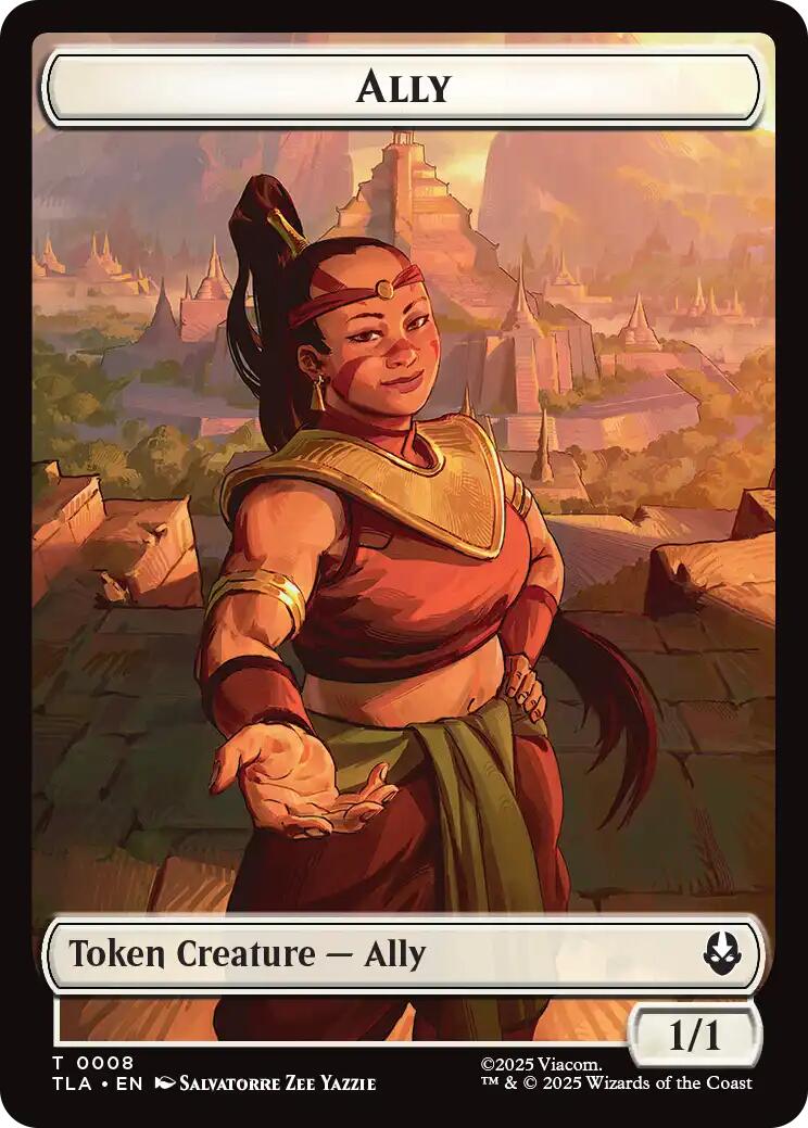 Ally (0008) // Clue (0016) Double-Sided Token [Avatar: The Last Airbender Tokens]