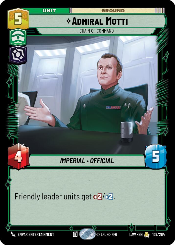 Admiral Motti - Chain of Command (139/264) (139/264) [A Lawless Time]