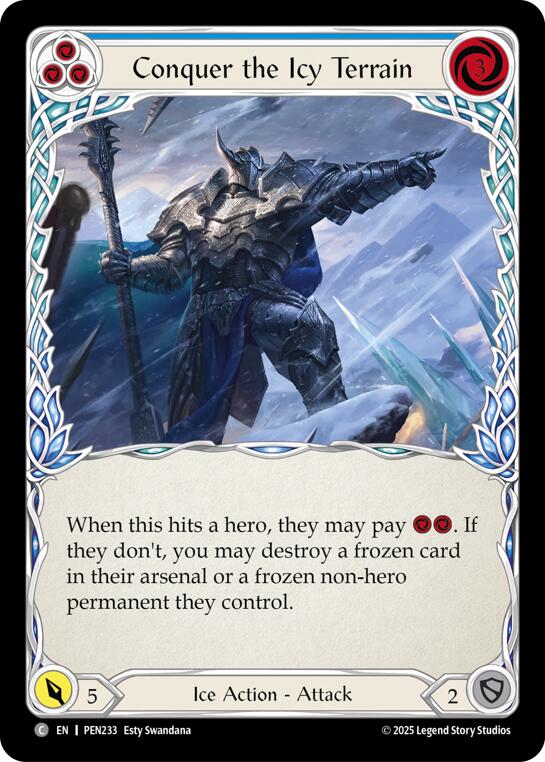 Conquer The Icy Terrain (Blue) (Regular) [PEN233] (Compendium of Rathe)