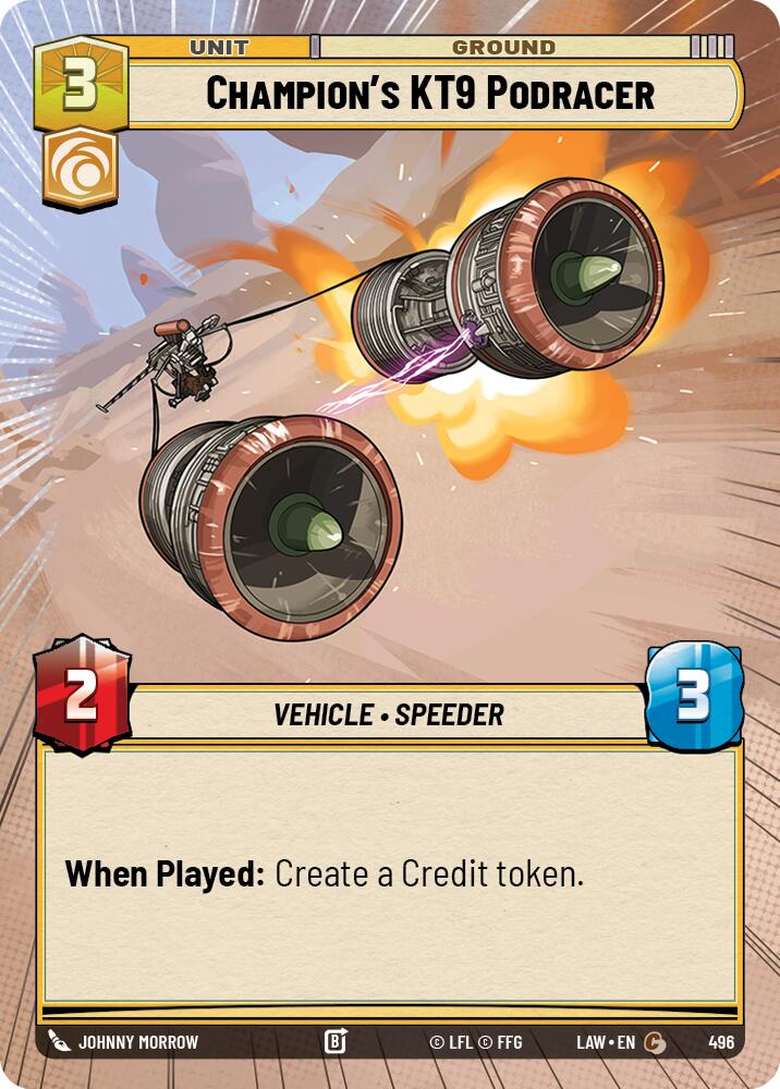 Champion's KT-9 Podracer (496) (Hyperspace) (496) [A Lawless Time]