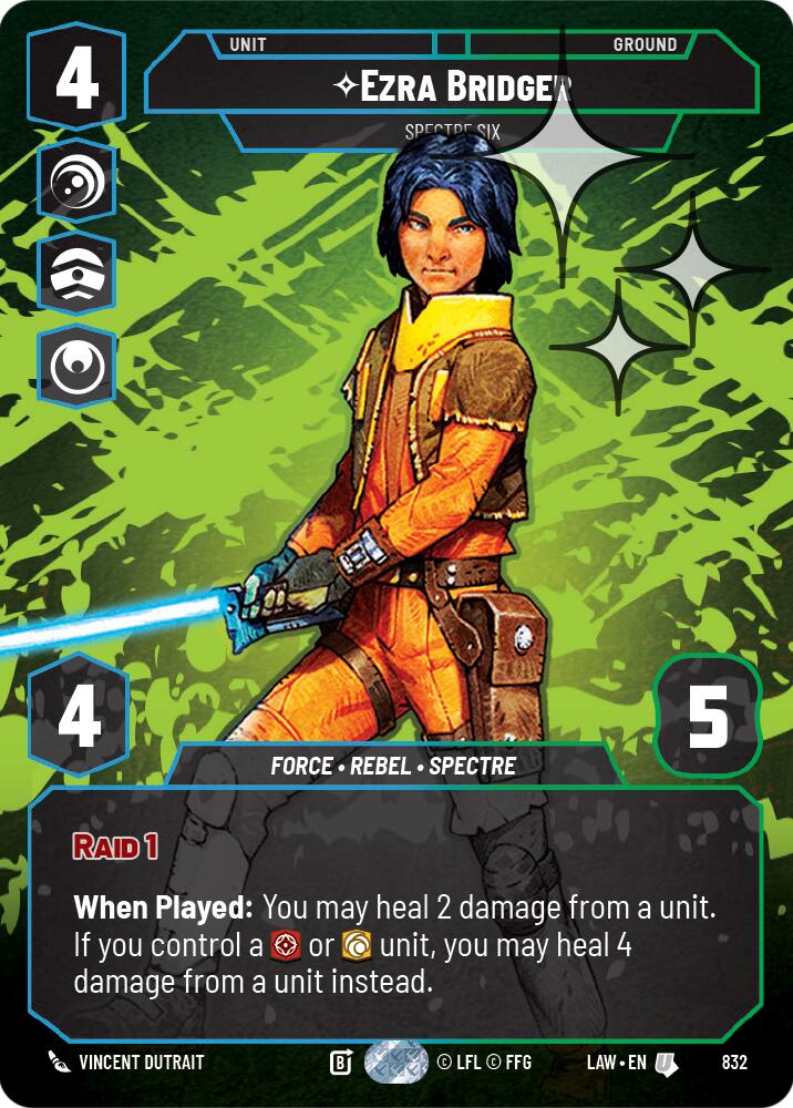 Ezra Bridger - Spectre Six (Prestige Foil) (832) (832) [A Lawless Time]