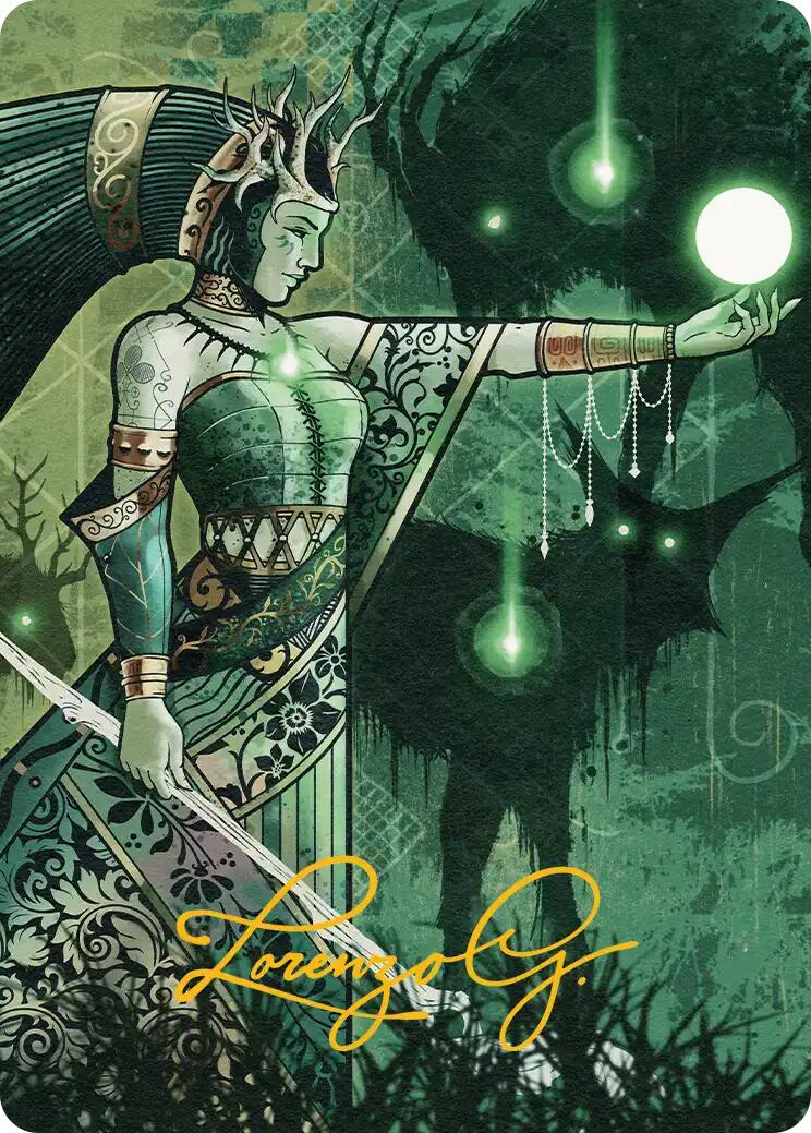Shamanic Revelation Art Card (Gold-Stamped Signature) [Secrets of Strixhaven Art Series]