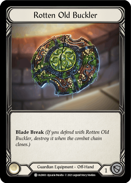 Rotten Old Buckler [OLD003] (Tales of Aria Oldhim Blitz Deck) 1st Edition Normal