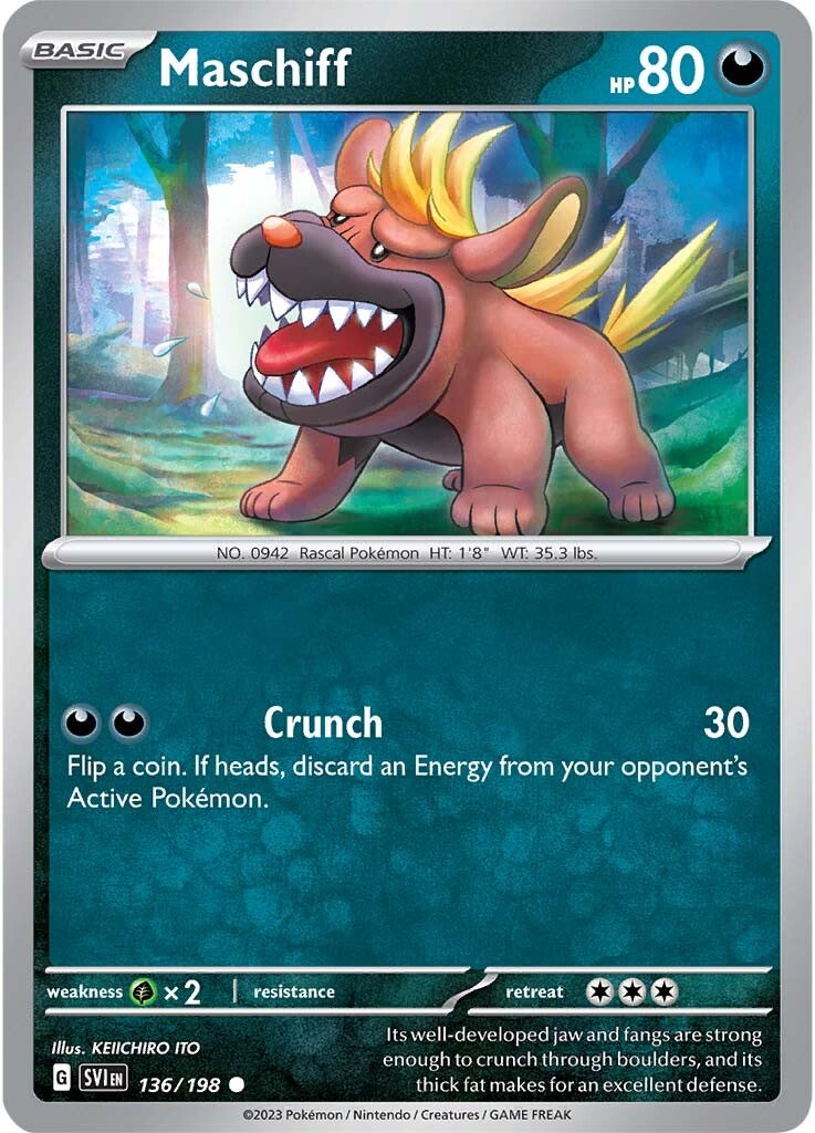 Houndstone (136/198) [Scarlet & Violet: Base Set]
