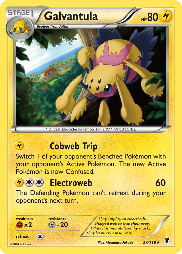 Galvantula (27/119) (Theme Deck Exclusive) [XY: Phantom Forces]