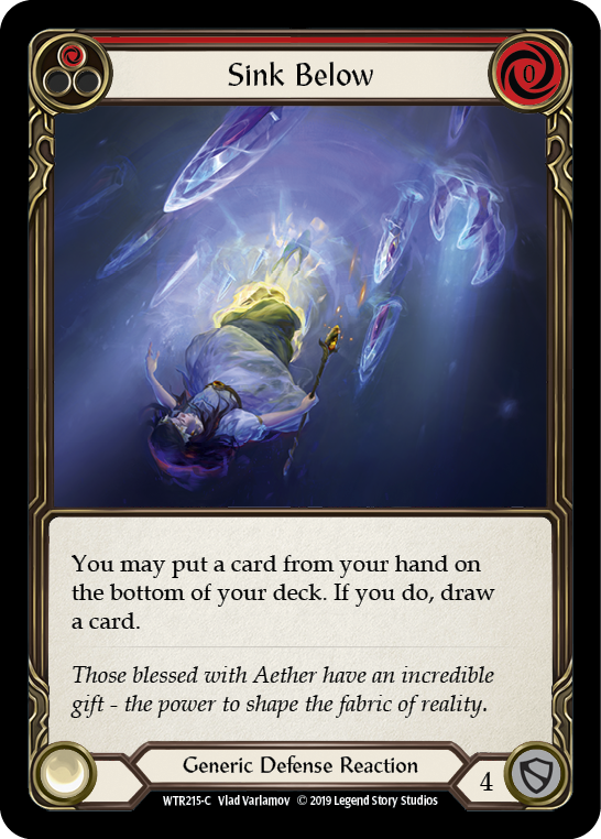 Sink Below (Red) [WTR215-C] (Welcome to Rathe) Alpha Edition Non-foil