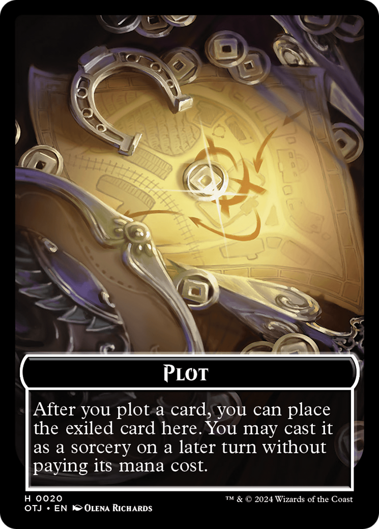 Ox // Double-Sided Plot Token [Outlaws of Thunder Junction Tokens]