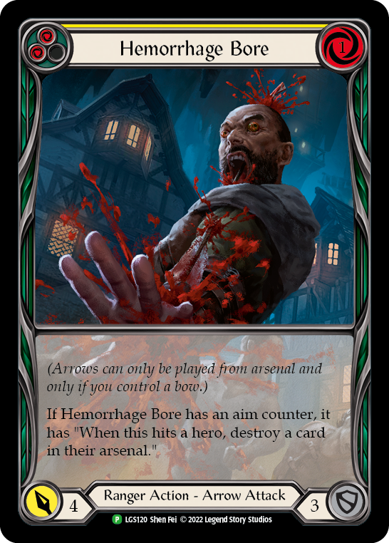Hemorrhage Bore (Yellow) [LGS120] (Promo) Rainbow Foil