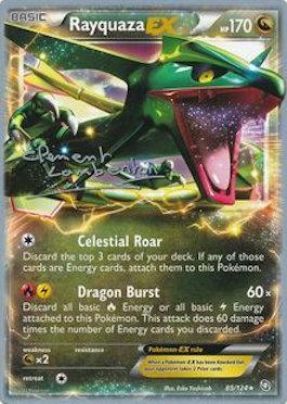 Rayquaza EX (85/124) (Eel Under the Rock - Clement Lamberton) [World Championships 2013]