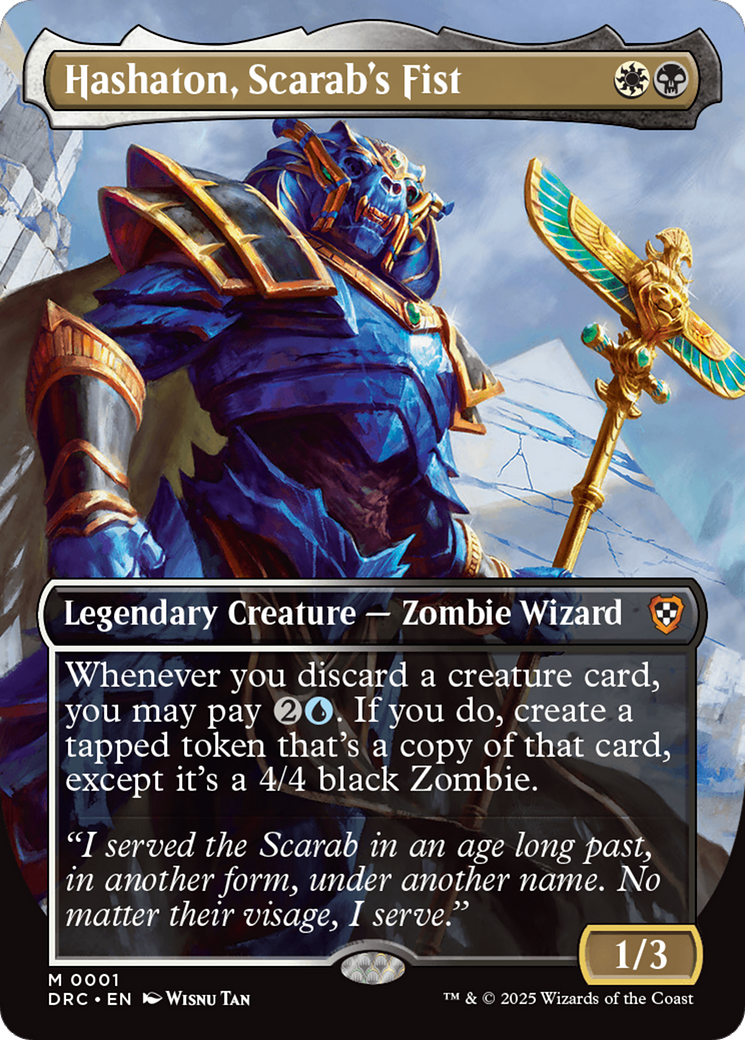 Hashaton, Scarab’s Fist (Borderless) [Aetherdrift Commander]