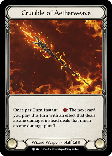 Crucible of Aetherweave // Dash, Extraordinary Inventor [U-ARC115 // U-ARC001] (Arcane Rising Unlimited)