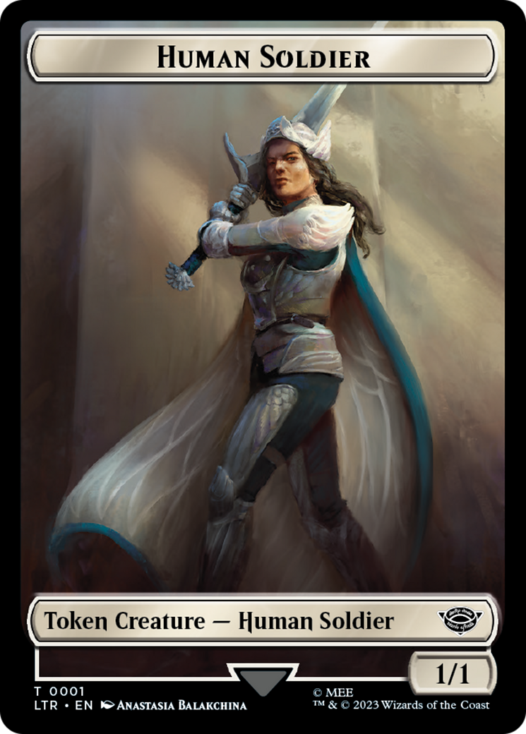 Food (11) // Human Soldier (01) Double-Sided Token [The Lord of the Rings: Tales of Middle-earth Tokens]