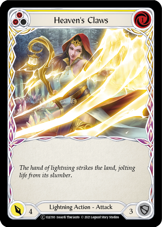Heaven's Claws (Yellow) [U-ELE193] (Tales of Aria Unlimited) Unlimited Rainbow Foil