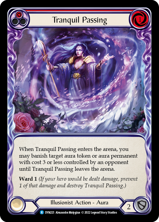 Tranquil Passing (Red) [DYN221] (Dynasty) Rainbow Foil