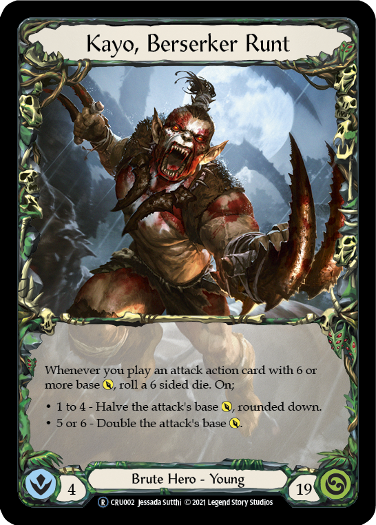 Kayo, Berserker Runt [U-CRU002] (Crucible of War Unlimited) Unlimited Rainbow Foil