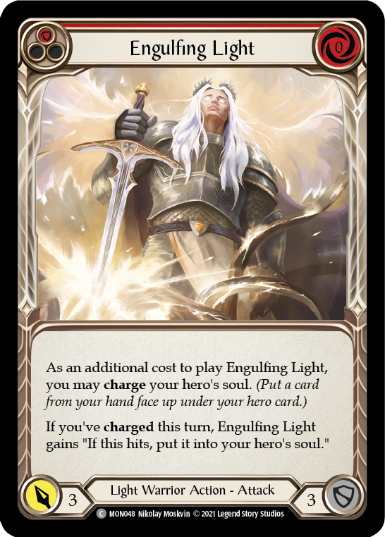 Engulfing Light (Red) [MON048] (Monarch) 1st Edition Normal