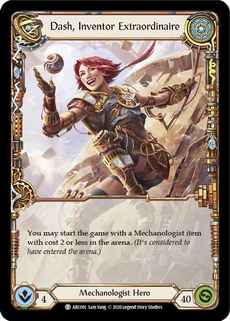 Dash, Extraordinary Inventor // Target [U-ARC001 // U-ARC076] (Arcane Rising Unlimited)