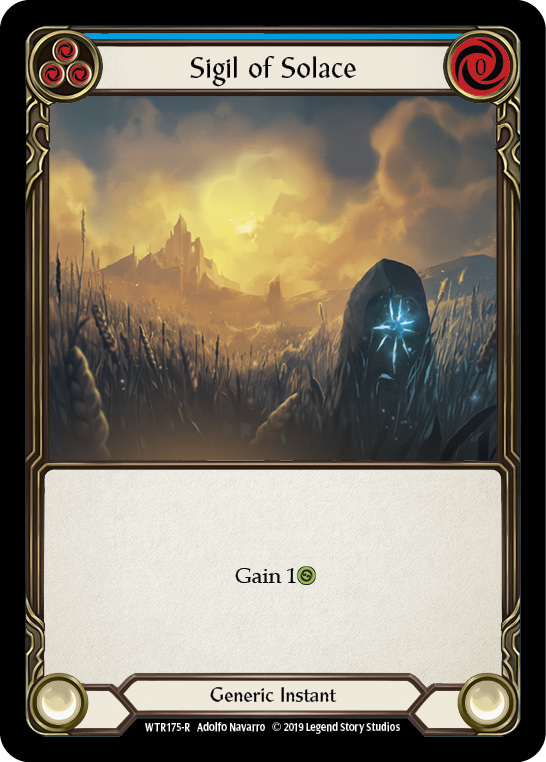 Sigil of Solace (Blue) [WTR175-R] (Welcome to Rathe) Alpha Print Normal