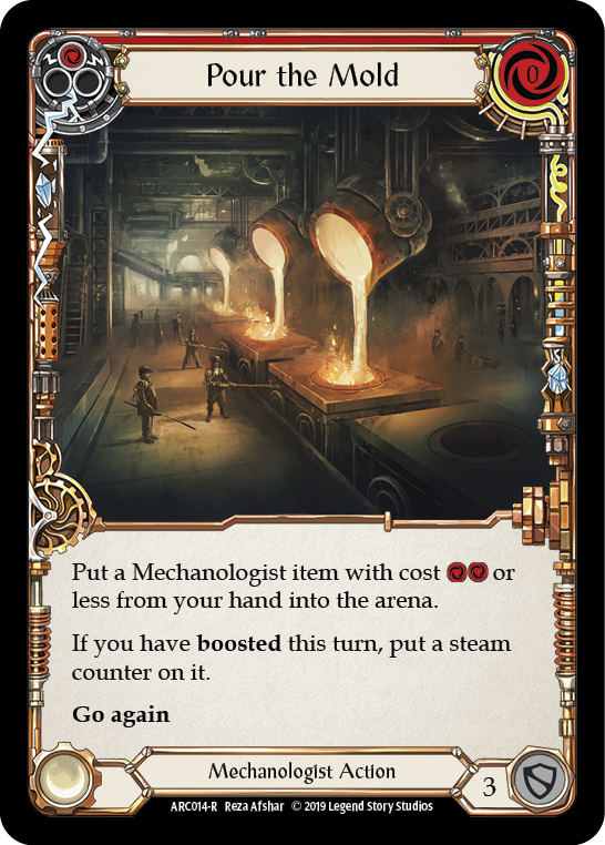 Pour the Mold (Red) [ARC014-R] (Arcane Rising) 1st Edition Rainbow Foil