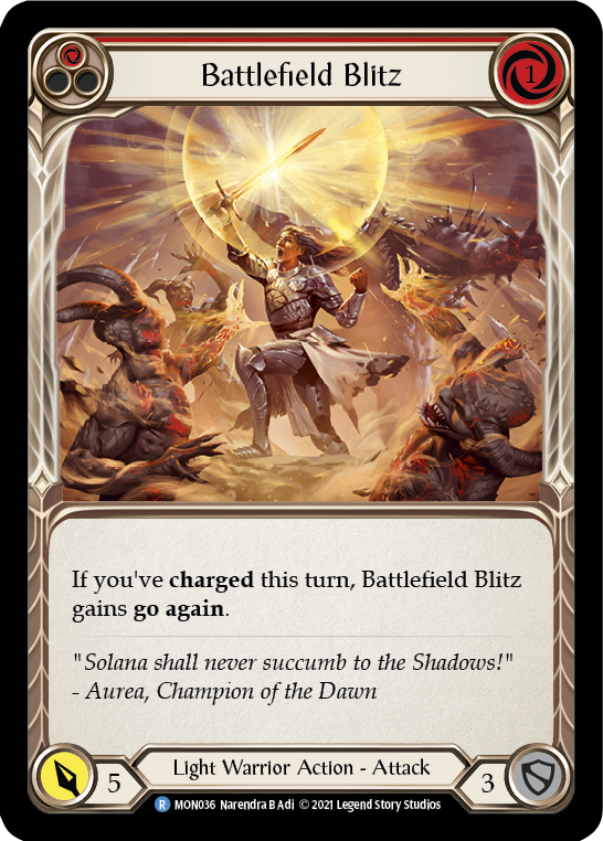 Battlefield Blitz (Red) [MON036] (Monarch) 1st Edition Normal