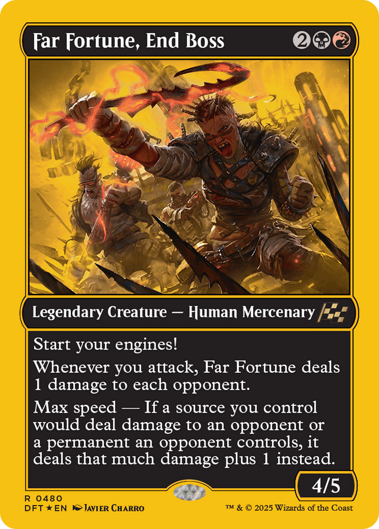 Far Fortune, End Boss (First-Place Foil) [Aetherdrift]