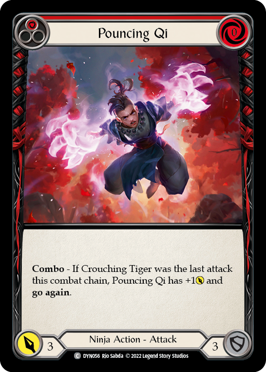 Pouncing Qi (Red) [DYN056] (Dynasty) Rainbow Foil