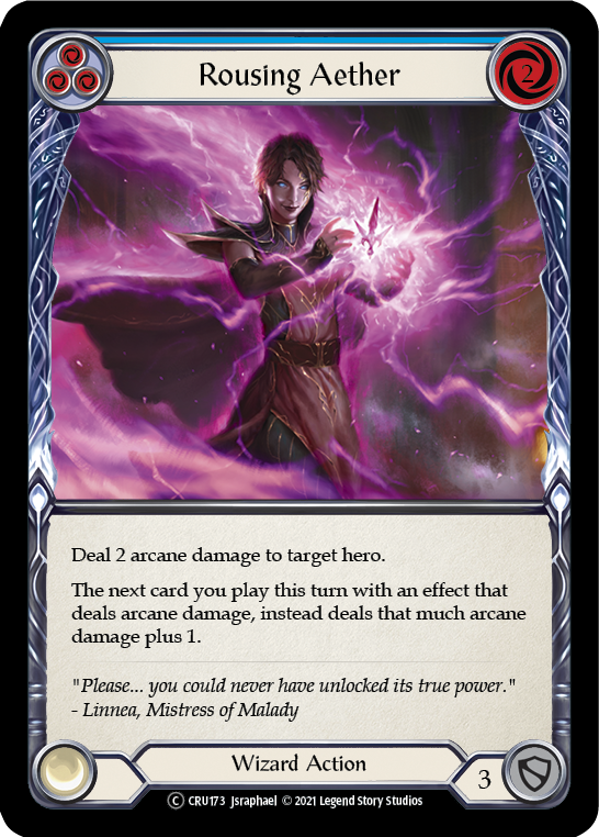 Rousing Aether (Blue) [U-CRU173] (Crucible of War Unlimited) Unlimited Normal