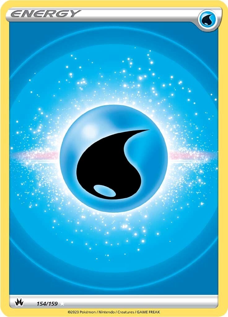 Water Energy (154/159) (Full Art Texture) [Sword & Shield: Crown Zenith]