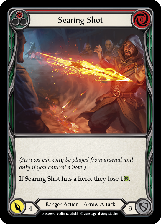 Searing Shot (Red) [ARC069-C] (Arcane Rising) 1st Edition Normal