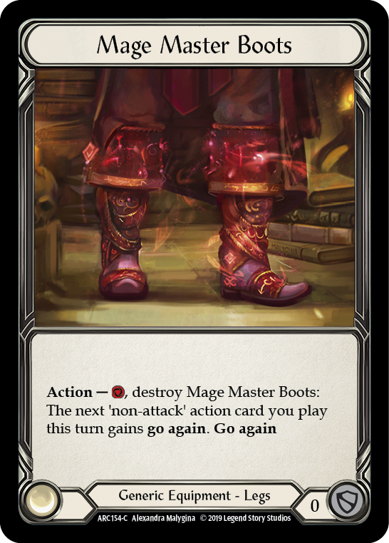 Mage Master Boots [ARC154-C] (Arcane Rising) 1st Edition Normal