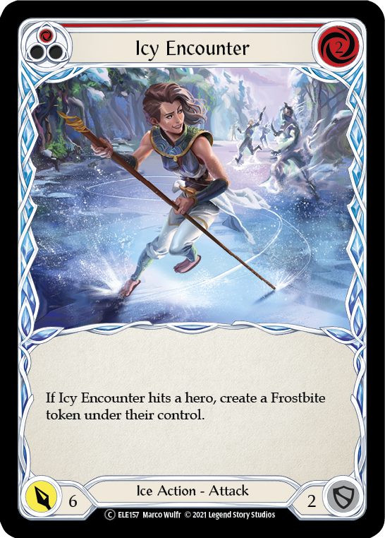 Icy Encounter (Red) [U-ELE157] (Tales of Aria Unlimited) Unlimited Rainbow Foil