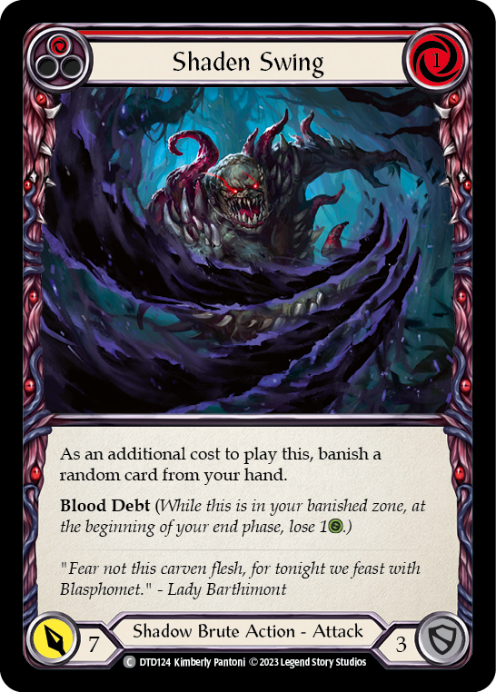 Shaden Swing (Red) [DTD124] (Dusk Till Dawn) Rainbow Foil