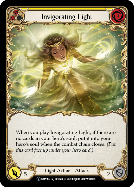 Invigorating Light (Yellow) [U-MON067-RF] (Monarch Unlimited) Unlimited Rainbow Foil