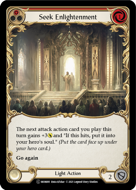 Seek Enlightenment (Red) [U-MON081] (Monarch Unlimited) Unlimited Normal