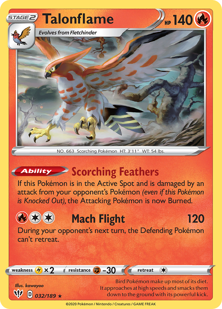 Blaziken (032/189) [Sword & Shield: Darkness Ablaze]